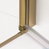 New Trendy New Soleo Gold Brushed drzwi wnękowe 80x195 cm złoto szczotkowane/szkło przejrzyste D-0740A